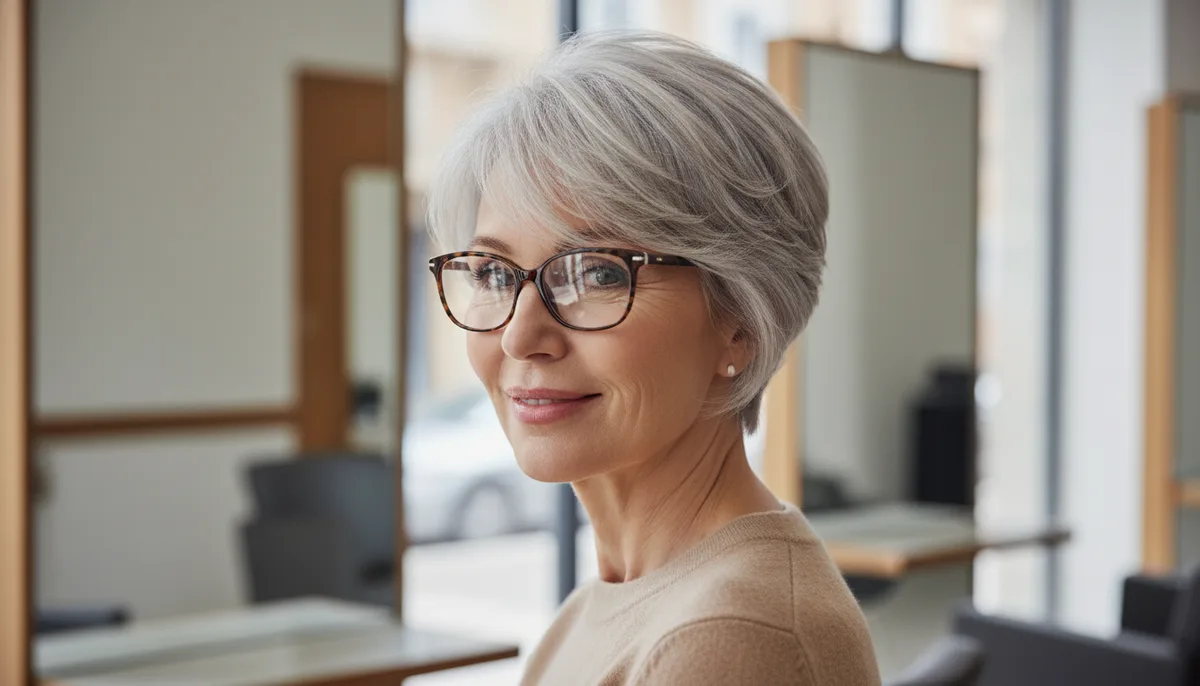 Coiffure femme 60 ans avec lunettes : 7 styles qui allient confort et élégance - Tendances