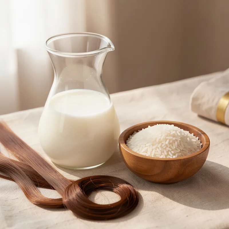 Eau de riz sur les cheveux : bienfaits, recette et dangers - Soins capillaires