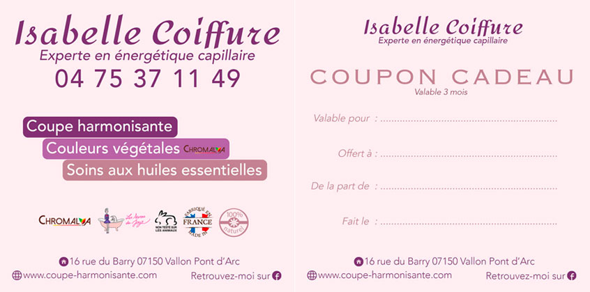 Coupon cadeau à offrir